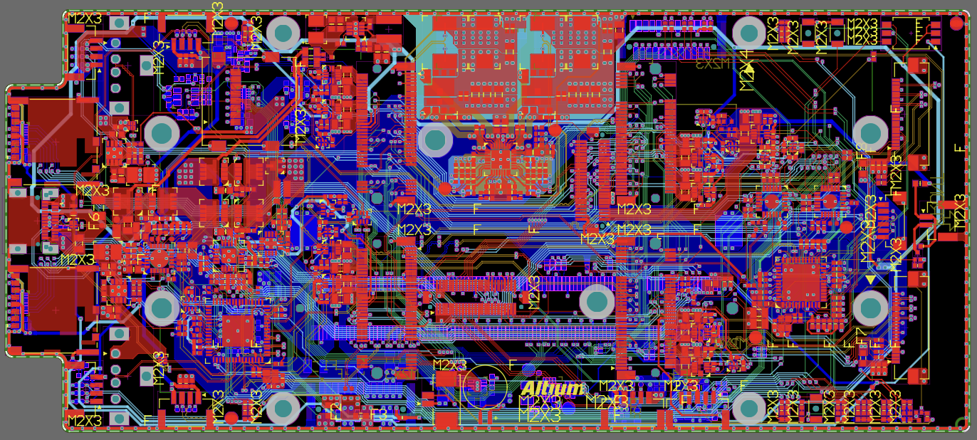 The Kame MB board, a real Altium PCB open in the Circuitly workspace